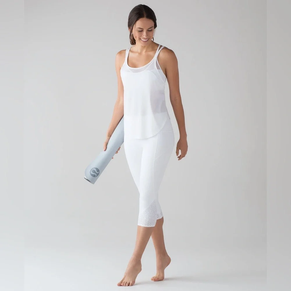 Lululemon Anew Crop High Rise Yoga Workout Spin Activewear Gym Fitness Leggings